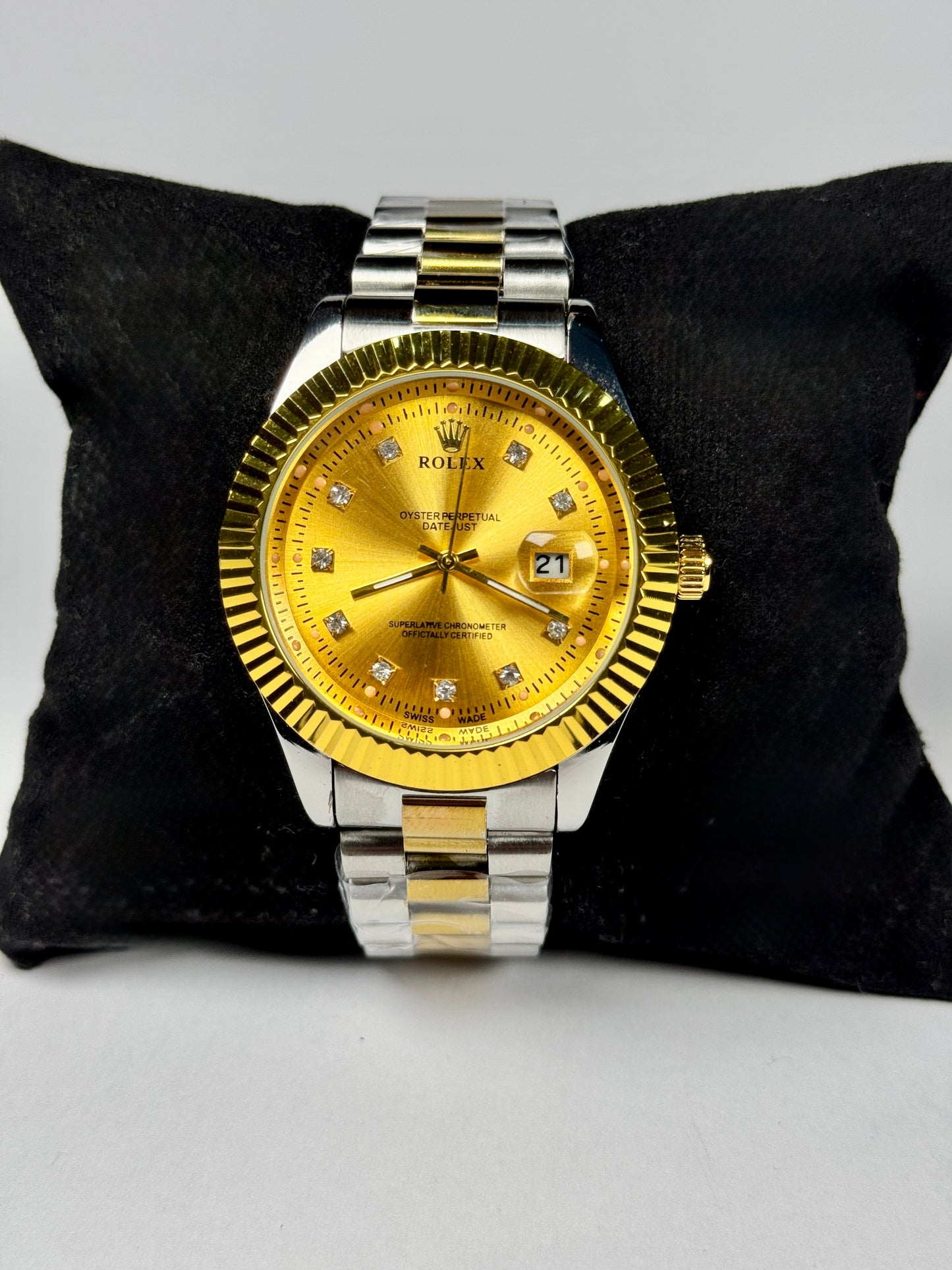 RLX Gold n Silver Watch For Men